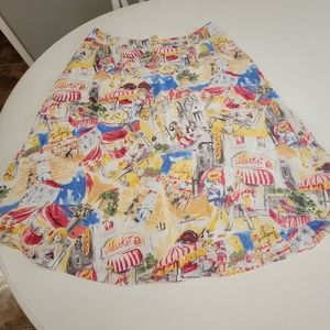 Liz Claiborne linen french vintage style A line skirt size 16